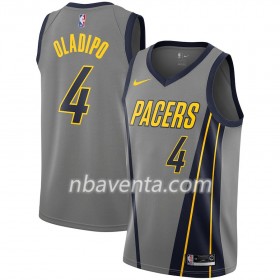 Camiseta Hombre Indiana Pacers Victor Oladipo 4 2018-19 Nike City Edition Gris Swingman